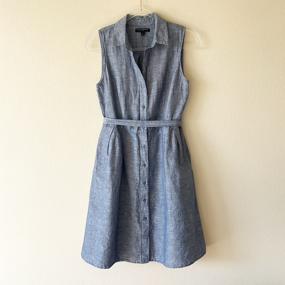 Sleeveless Denim Dress